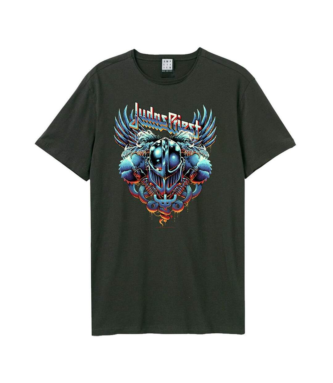 Unisex Adult Luke Preece Pain Killers Judas Priest T-shirt Charcoal Amplified-1