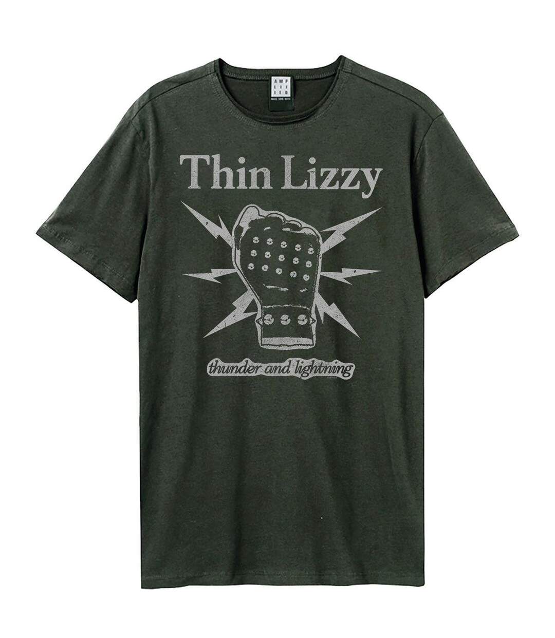 T-shirt Lightning Fist Adulte Charbon Amplified-1