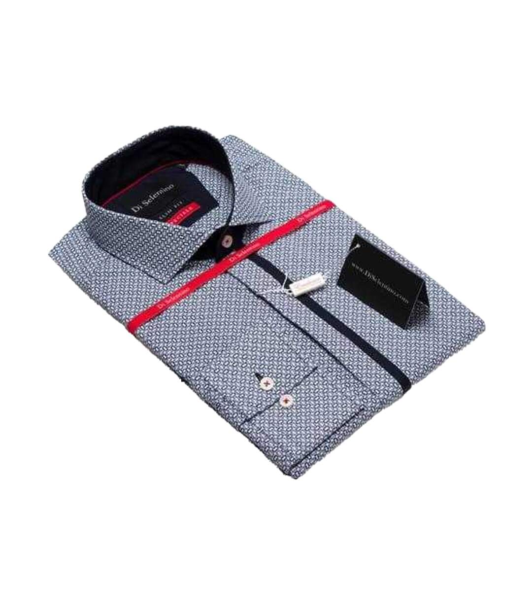 Chemise Moscow Homme Bleu Noir Di Selentino-2