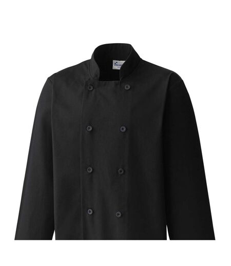Unisex Adult Essential Long-sleeved Chef Jacket Black Premier
