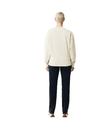 Unisex adult kruger recycled cotton crew neck relaxed fit sweatshirt natural raw Iqoniq