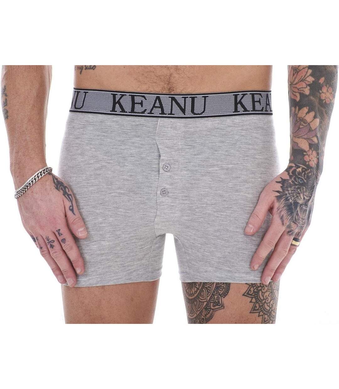 Boxers Motif/style Uni Homme Blanc Keanu-1