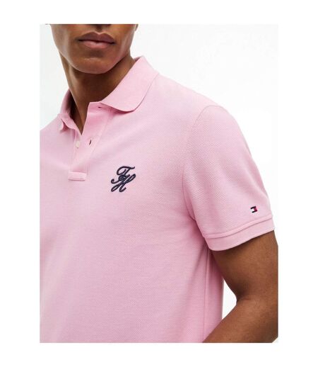 Mens Polo Shirt Classic Pink Tommy Hilfiger