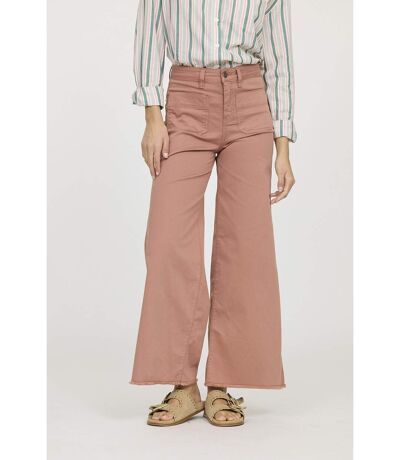 Pantalon coton cropped flare JOULIA