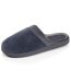 Isotoner Chaussons Mules homme velours semelle ergonomique soutien voûte plantaire-1
