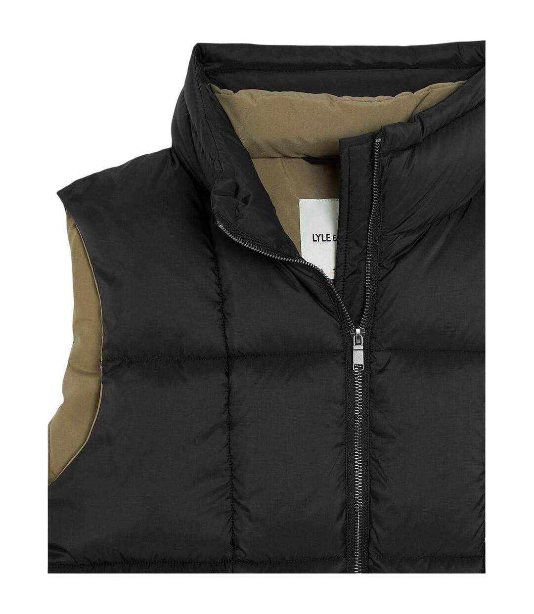 Doudoune Matelassée Sans Manches À Col Montant Cocoon Homme Noir Lyle & Scott-4