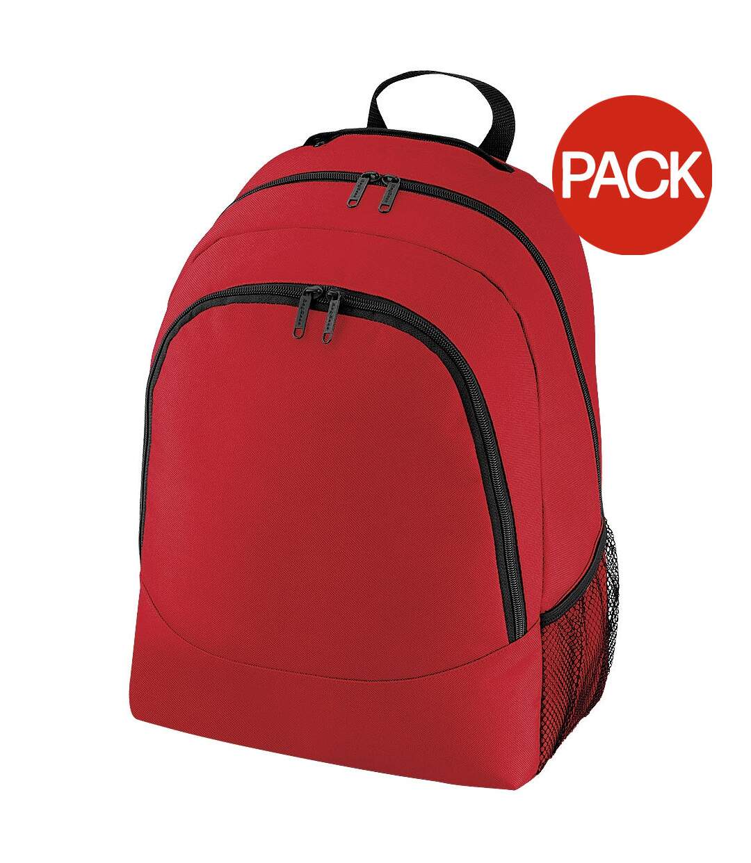 Lot de 2  Sac à dos 18 litres taille unique rouge Bagbase-1