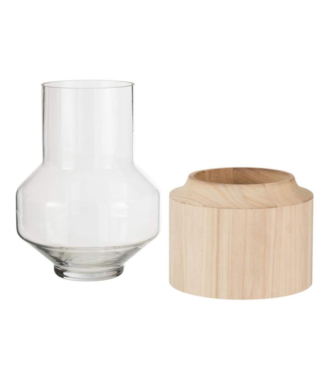 Vase Rond Design Galupa 30cm Marron Clair-2