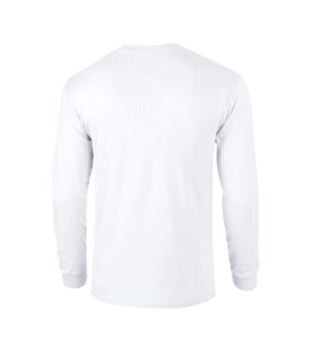 T-shirt Manches Longues Adulte Blanc Gildan