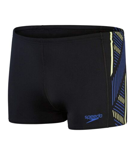 Short De Bain Motif/style À Rayures Tech Homme Noir Bleu Rayures Speedo