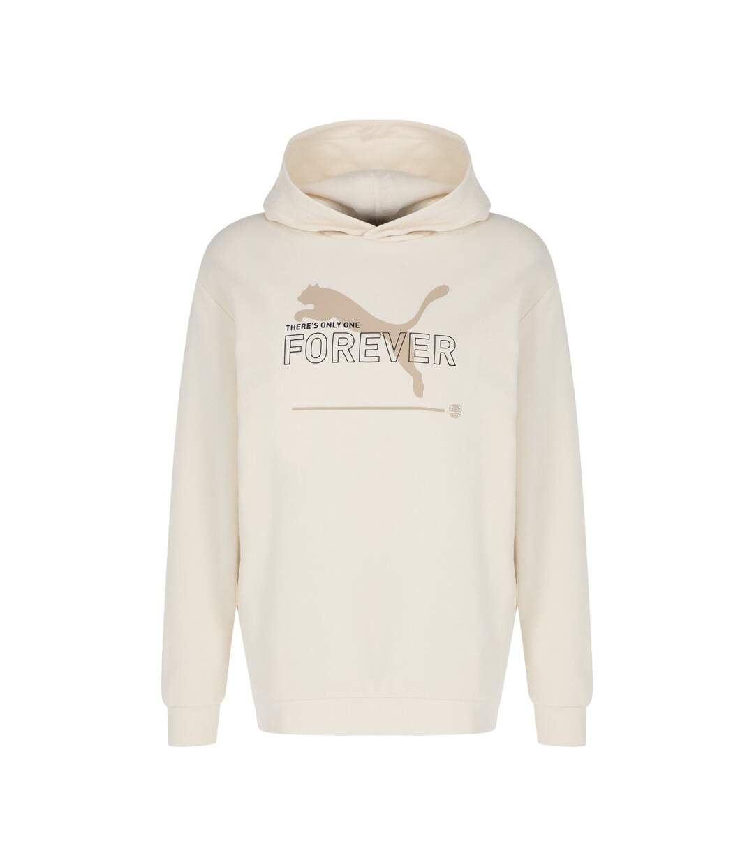 Sweat À Capuche Style Logo Ess Homme Beige Crème Puma-2