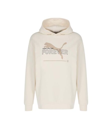 Sweat À Capuche Style Logo Ess Homme Beige Crème Puma