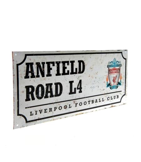 Liverpool FC - Plaque de rue (Blanc / noir) (Taille unique) - UTTA6253