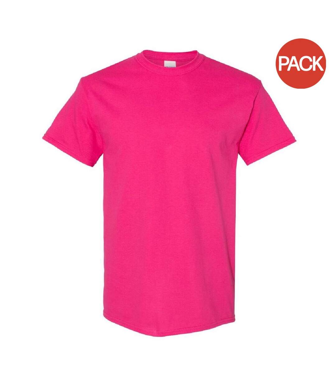 Gildan – Lot de 5 T-shirts manches courtes - Hommes (Magenta) - UTBC4807