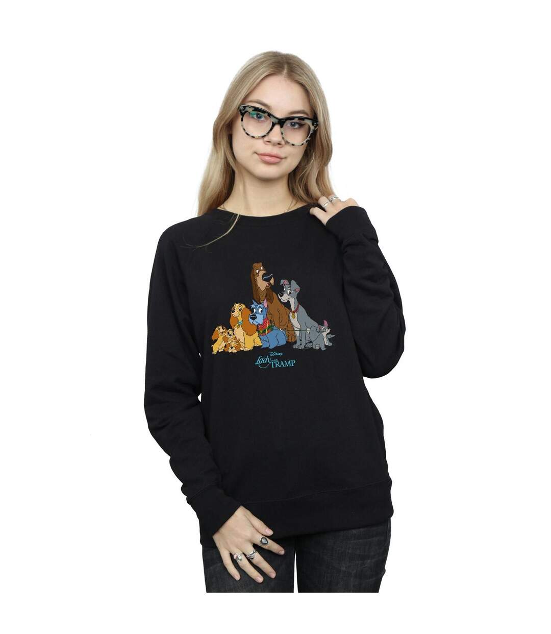 Disney - Sweat LADY AND THE TRAMP CLASSIC GROUP - Femme (Noir) - UTBI13905-2