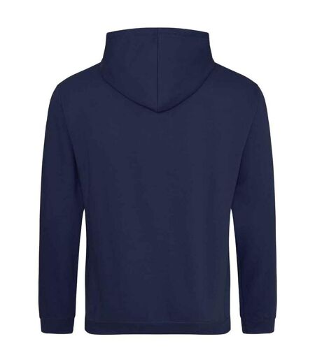 Sweat à capuche college adulte bleu marine fumé Awdis