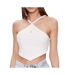 Top Blanc Femme Calvin Klein Jeans Waffle Halter - L