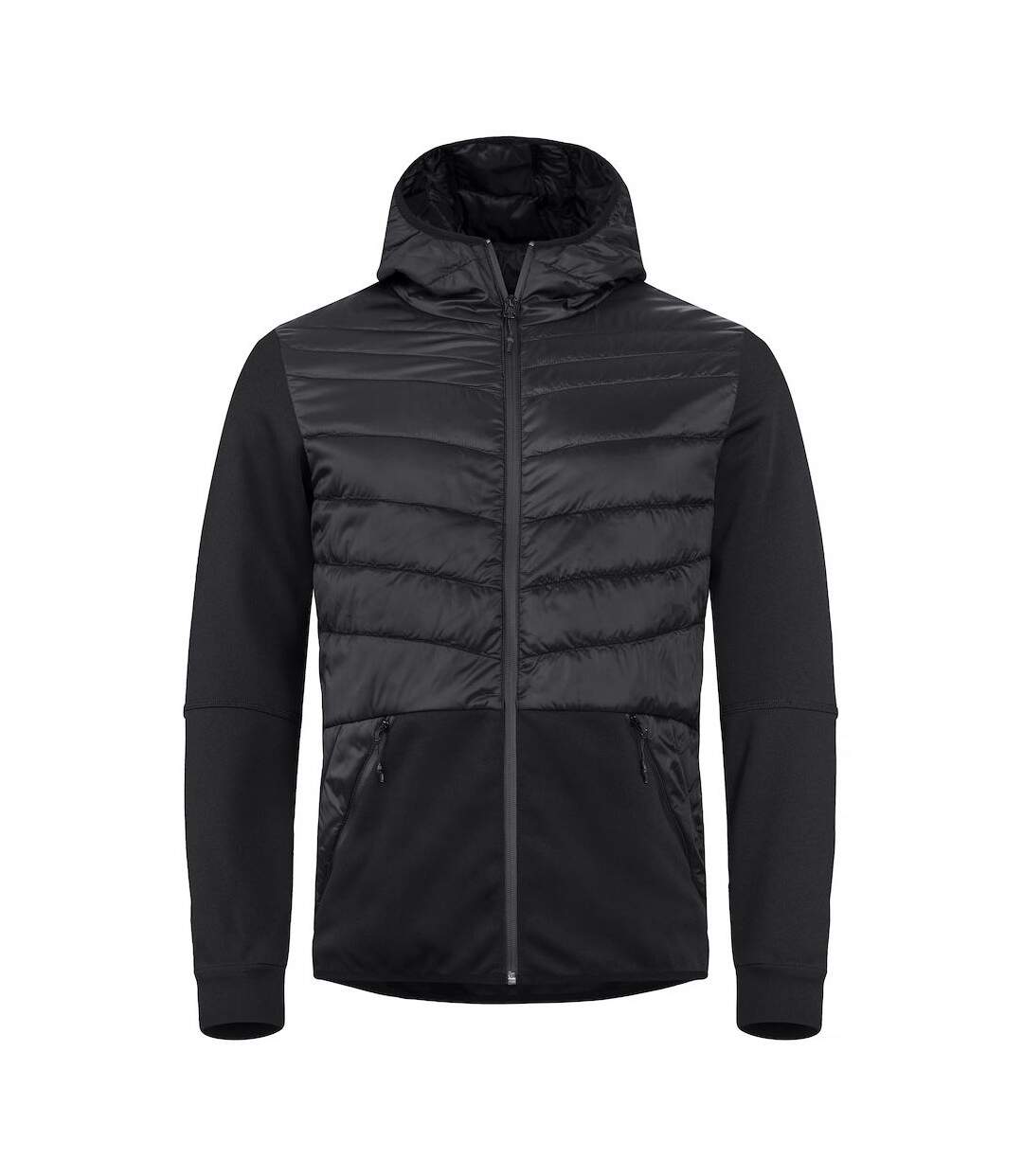 Mens Utah Padded Jacket Black Clique-1