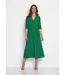Robe mi longue cache-coeur pois-1