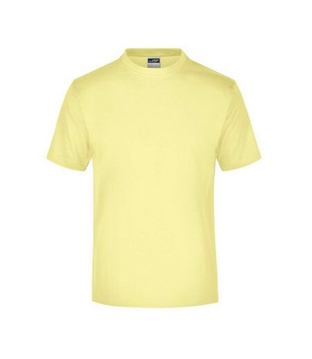 T-shirt Medium Adulte Jaune Clair James And Nicholson