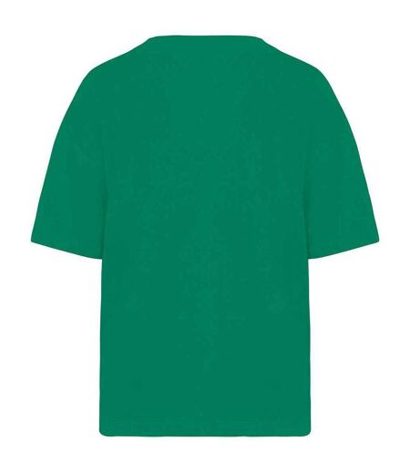 Womens/ladies terrycloth t-shirt malachite green Native Spirit