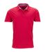 Polo homme manches courtes col imprimé - JN712 - rouge