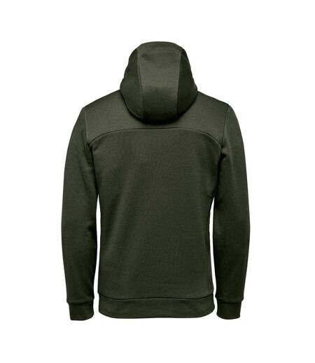 Mens Performance Full Zip Hoodie Cypress Green Charcoal Stormtech