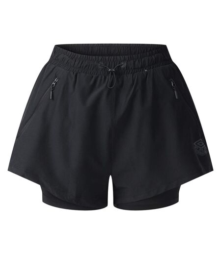 Womens/ladies Pro Training Hybrid Short Black Umbro