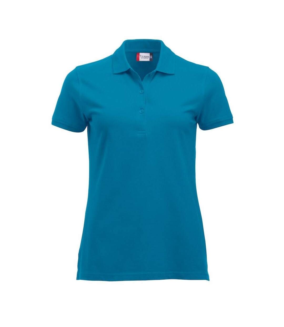 Womens/ladies Marion Polo Shirt Turquoise Clique-1