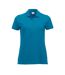 Womens/ladies Marion Polo Shirt Turquoise Clique-1