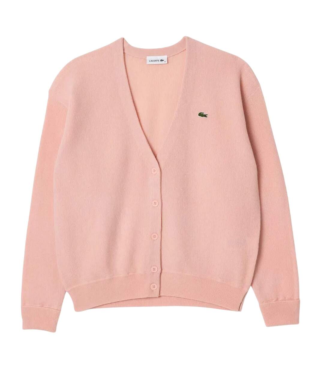Cardigan femme rose Lacoste-1