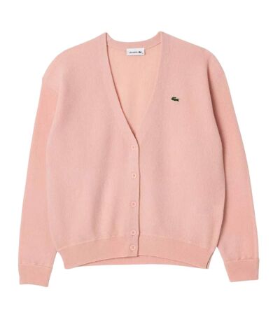 Cardigan femme rose Lacoste