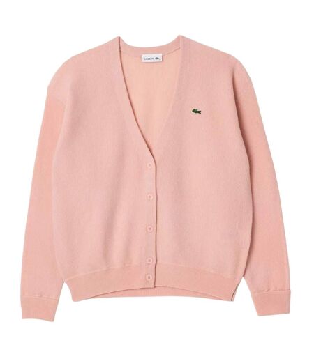 Cardigan femme rose Lacoste