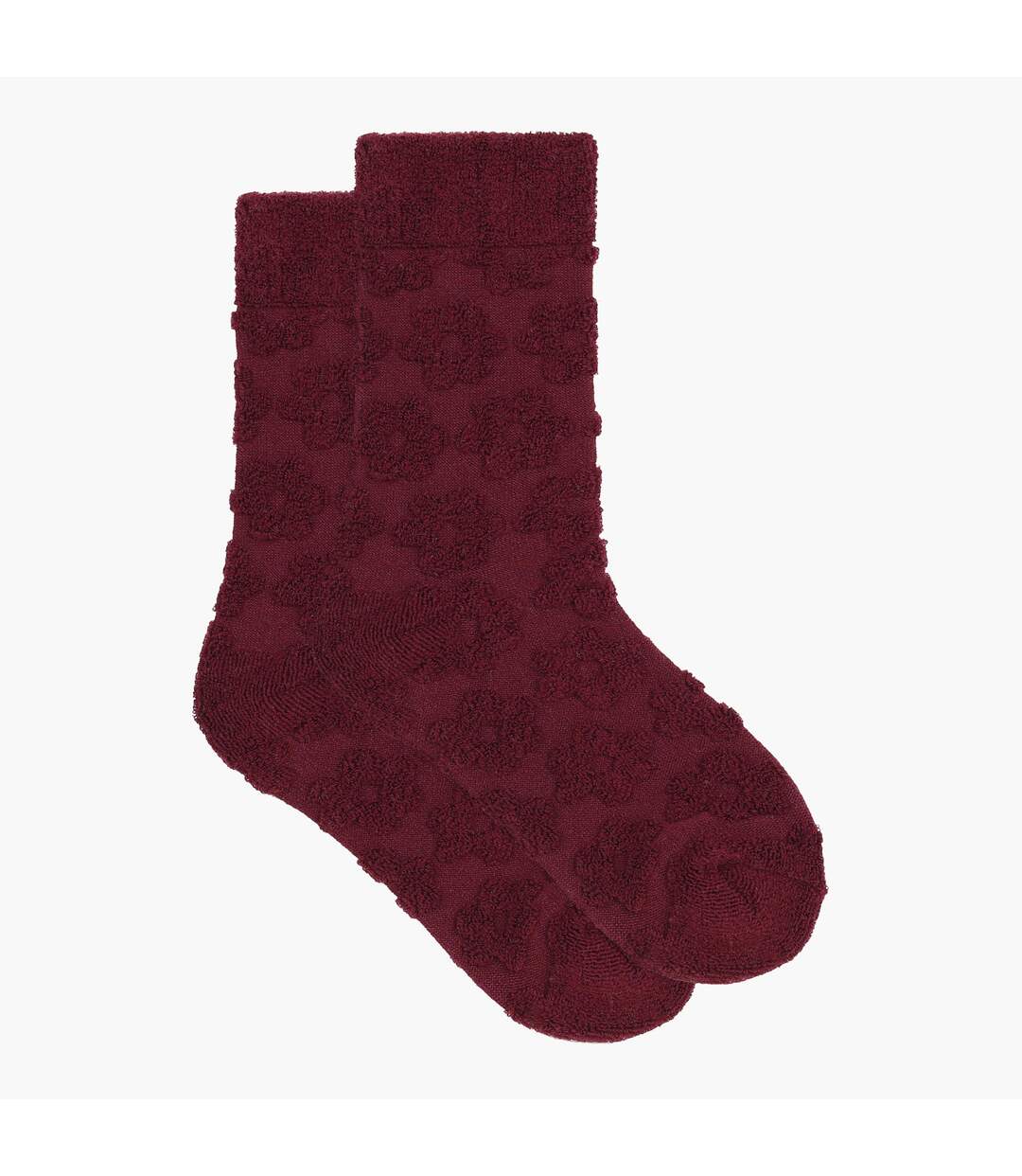 Chaussettes mi-haute coton bouclette Mode-1