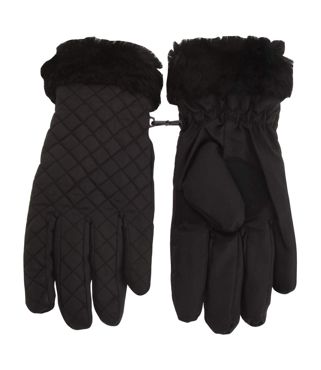 Gants Matelassés Pour Femmes Taille Unique Noir Tom Franks-1