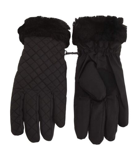 Gants Matelassés Pour Femmes Taille Unique Noir Tom Franks