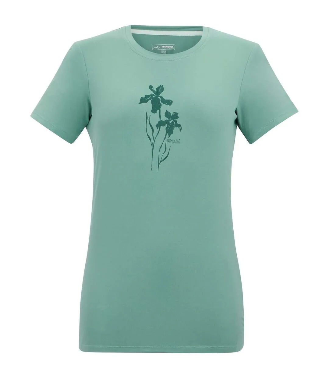 Womens/ladies Fingal Flowers Stretch T-shirt Ivy Moss Regatta-1