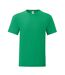 T-shirt Iconic Adulte Vert Kelly Fruit Of The Loom-1