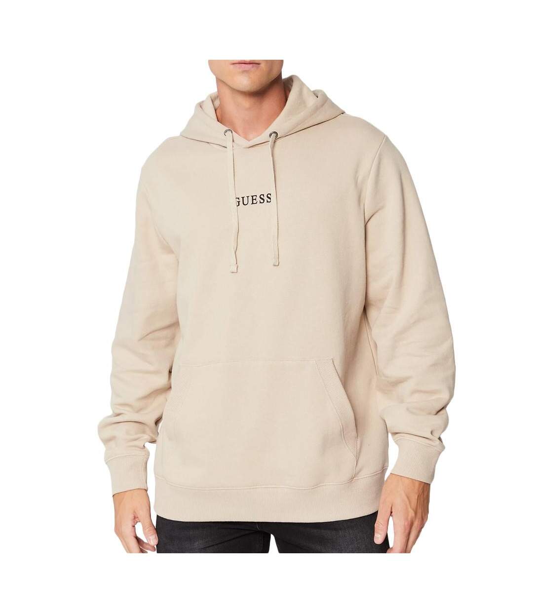 Sweat à Capuche Beige Homme Guess Roy - L