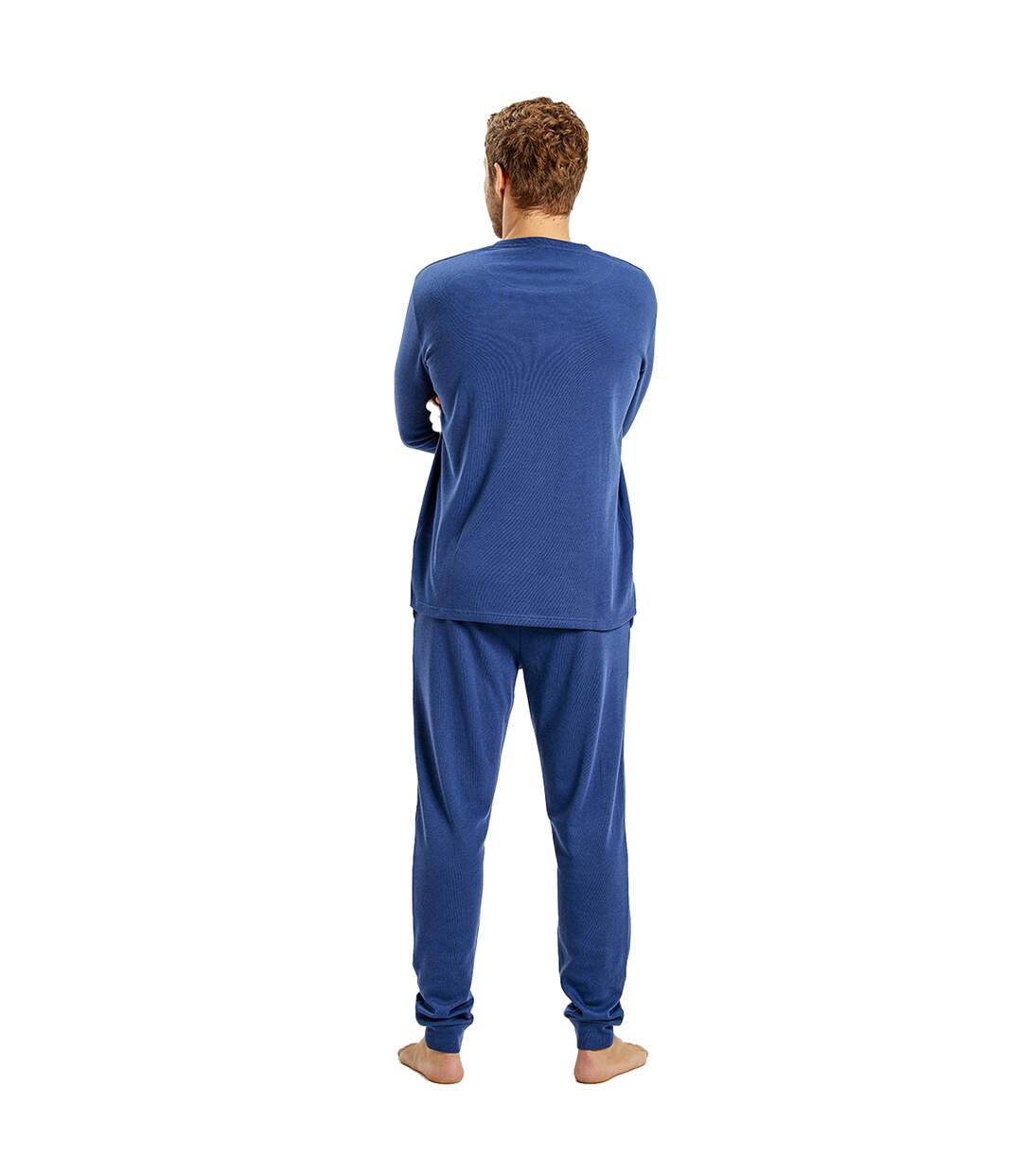 Winter pajamas long sleeve round neck MU1 men-3