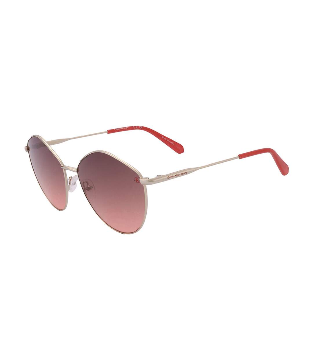 Womens/ladies Gradient Sunglasses One Size Gold Pink Calvin Klein-4