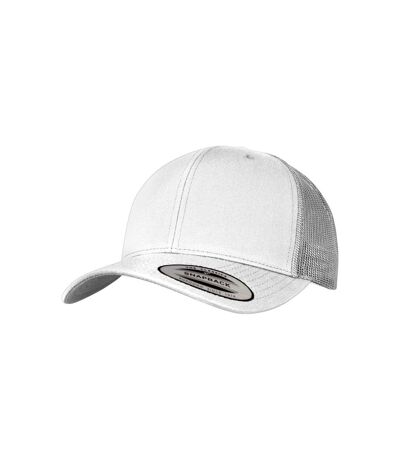 Casquette de routier retro adulte blanc Flexfit