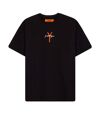 Hype T-shirt oversize Youngs Teflon pour homme (Noir/Orange/Blanc) - UTHY7807