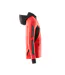 Mens Accelerate Full Zip Hoodie Traffic Red Black Mascot-4