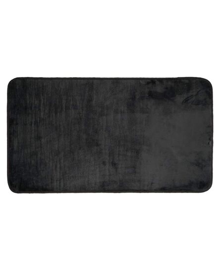 Tapis Uni en Flanelle Flanou 60x110cm Noir
