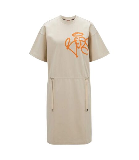 Womens/ladies C_eyona Dress Beige Boss