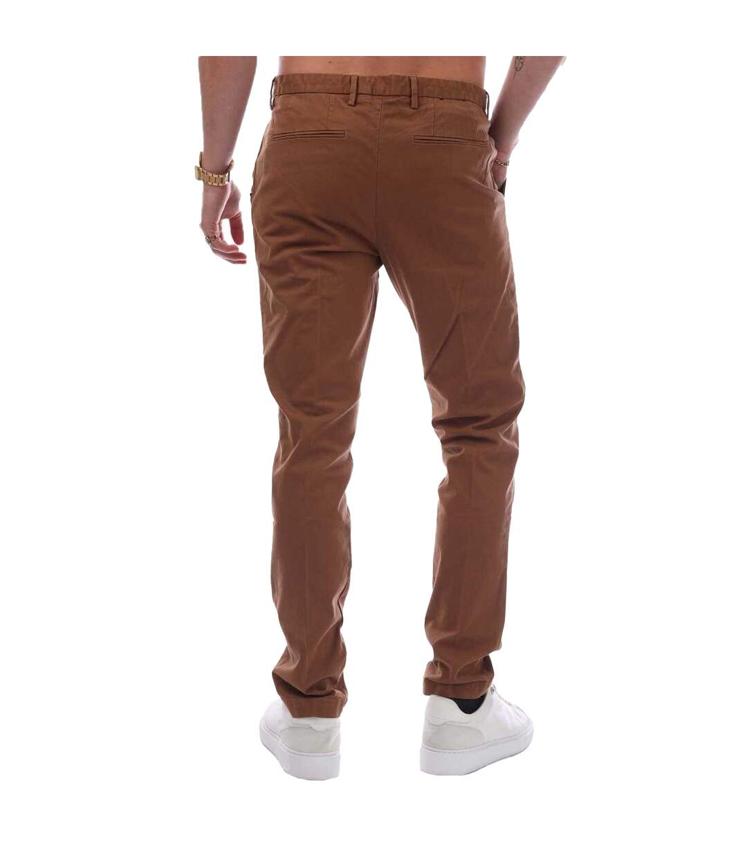 Pantalon Style Logo Homme Marron Boss-2