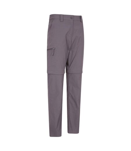 Mountain Warehouse Womens/Ladies Hiker Stretch Zip-Off Pants (Charcoal) - UTMW1577