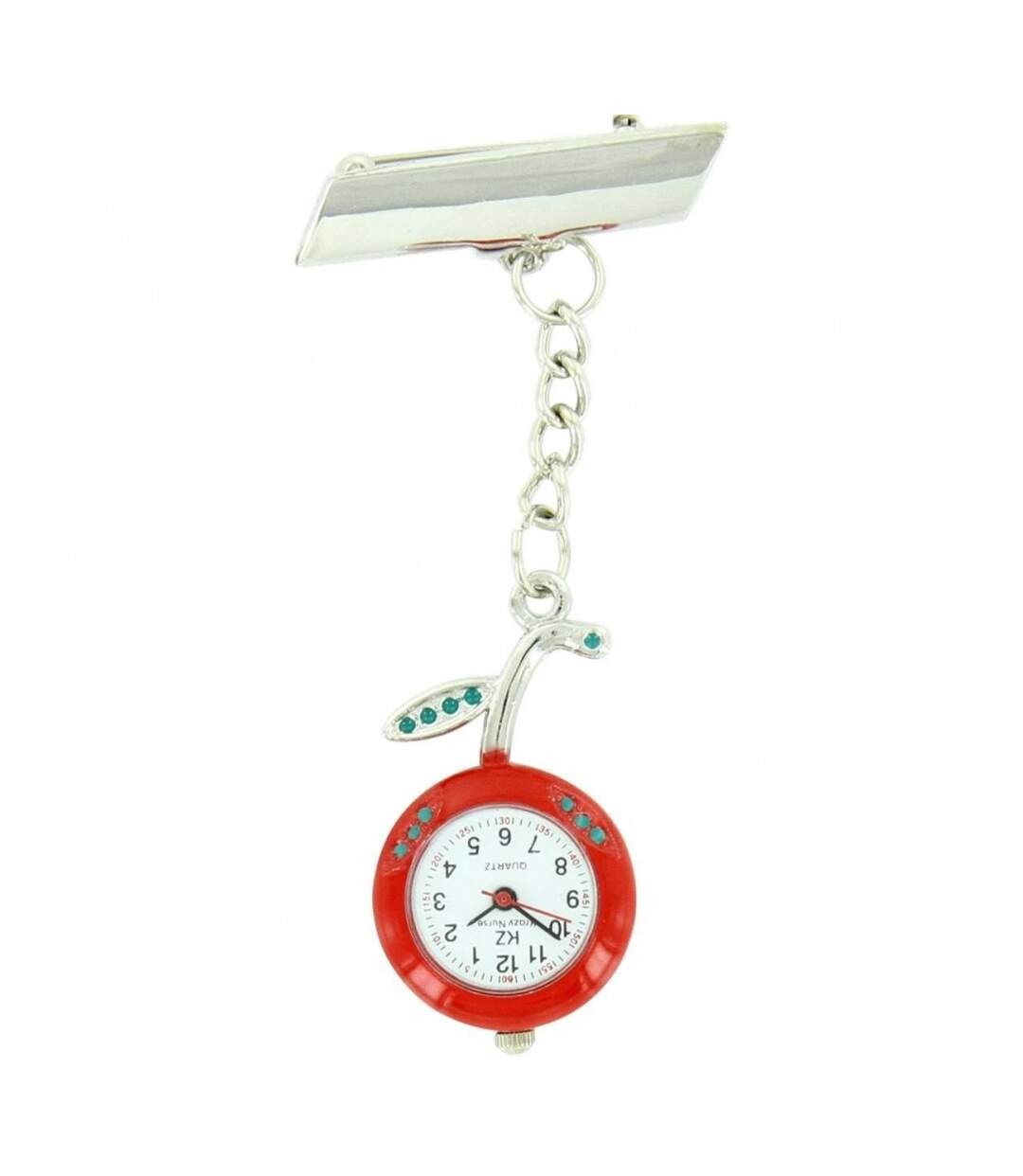 Montre Pour Infirmière Acier Pomme Rouge 98