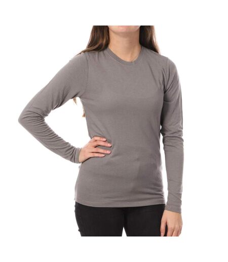 T-Shirt manches longues gris femme jdy suma - l